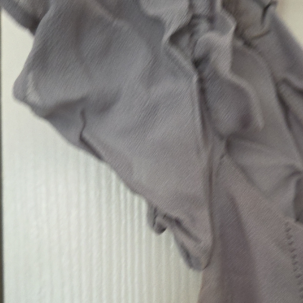 Reformation Lavender Gray Maxi Dress with Ruffled Straps - Picture 7 of 9